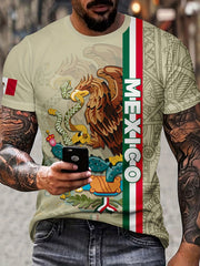 Mexican Theme 3D Digital Pattern Print Men's Graphic T shirt