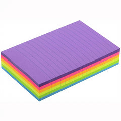 6pcs 10 4 6in Sticky Notes 50 Sheets Large Size Horizontal Lines 6 Colors