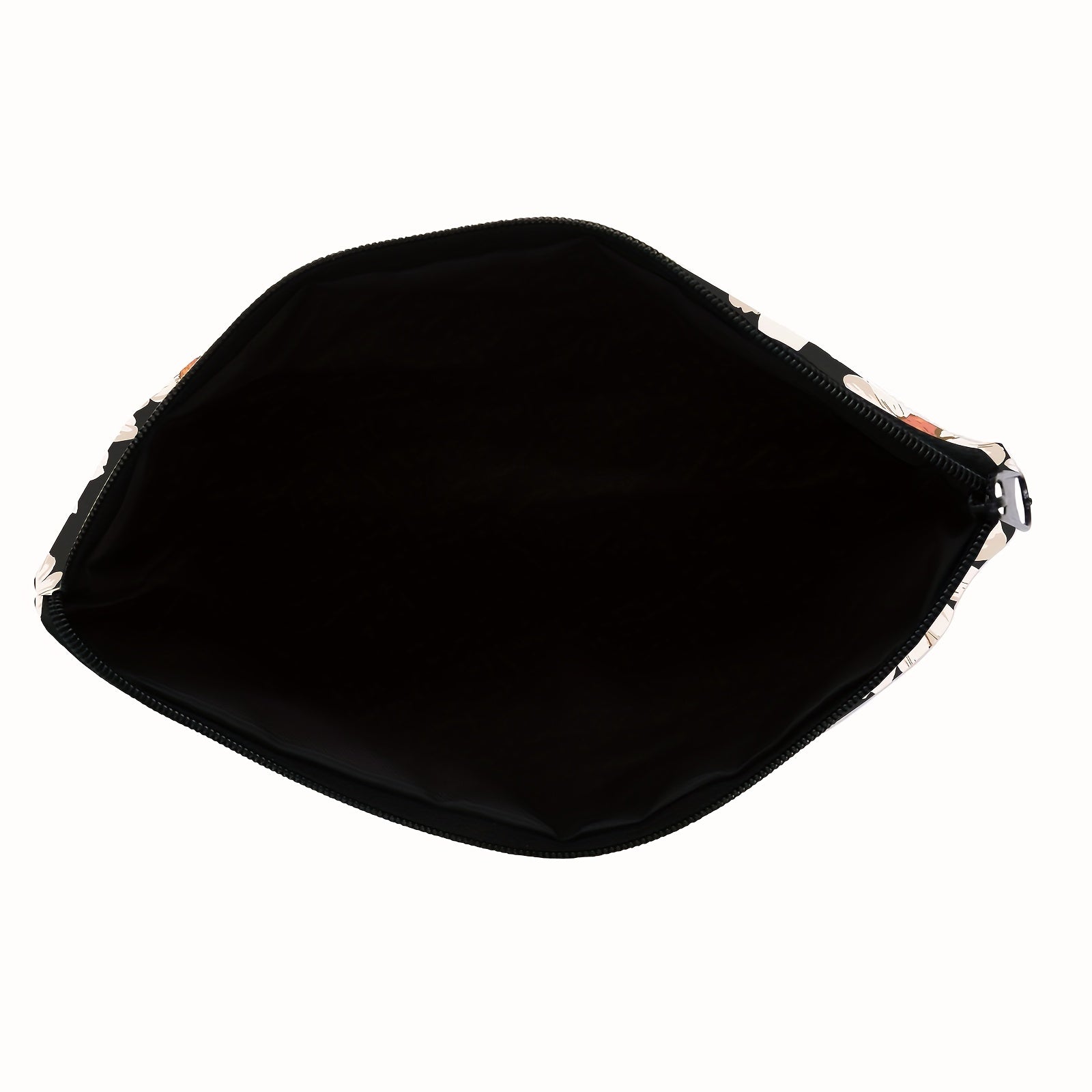 Daisy Print Square Makeup Bag Portable Toiletries Cosmetic Case Organiser