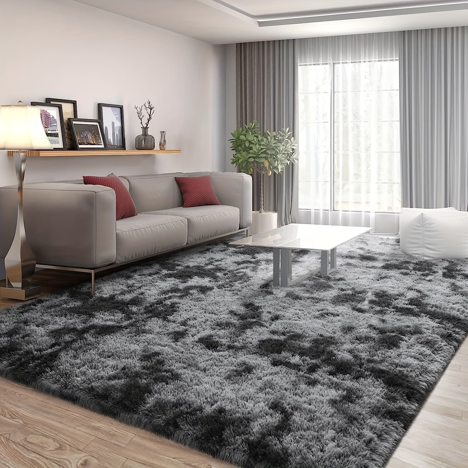 Soft Indoor Rectangle Plush Rug