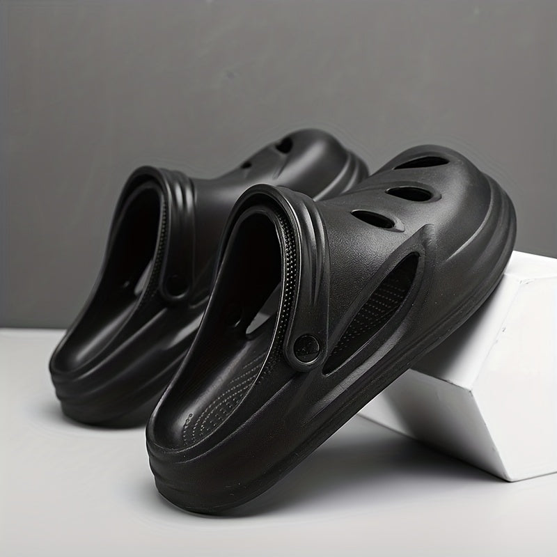 Men's Lightweight Comfy Clogs Hollow Out Non Slip Garden Shoes Summer