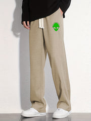 Alien Graphic Print Loose Sweatpants for Men