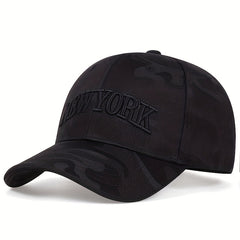 Men's Embroidered Letter Baseball Cap Sun Protection Mesh Cap
