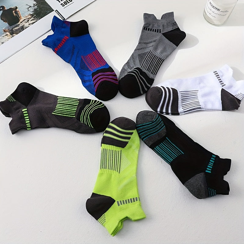 Men's Sports Socks Breathable Moisture Wicking 6 Pairs