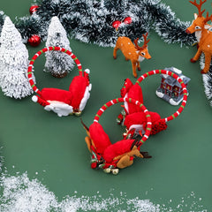 Women's Christmas Ear Muffs with Reindeer Antlers - Winter Warmth