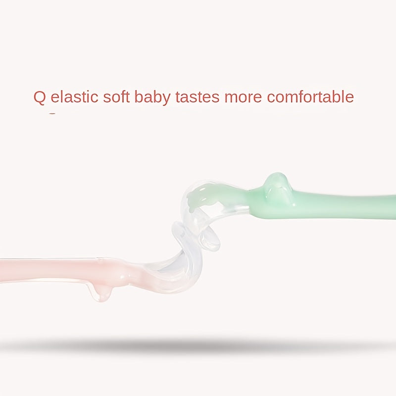 Soft Silicone Baby Spoons - Set of 2 for Tableware & Food Supplements