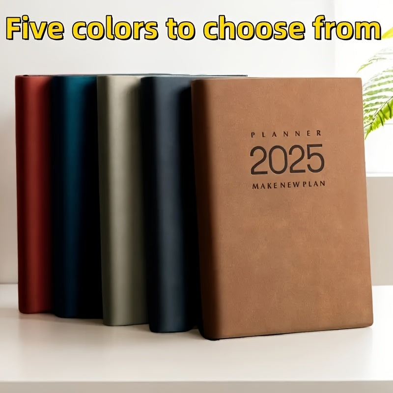 365 Business Planner Red Faux Leather Cover 360 Pages