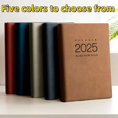 365 Business Planner Red Faux Leather Cover 360 Pages
