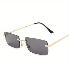 Tinted Lens Sunglasses Rectangle Glasses UV Block