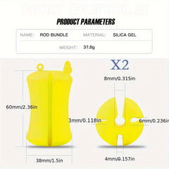 Fishing Rod Harness Ball Solid Fishing Pole Storage Ball