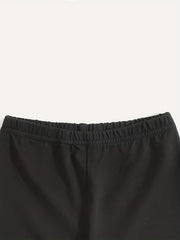 Toddler Girls Letter LOS ANGELES Biker Shorts