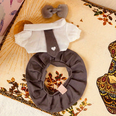 College Style Doll Clothes Set - Pink/Grey for 7.87inch Doll