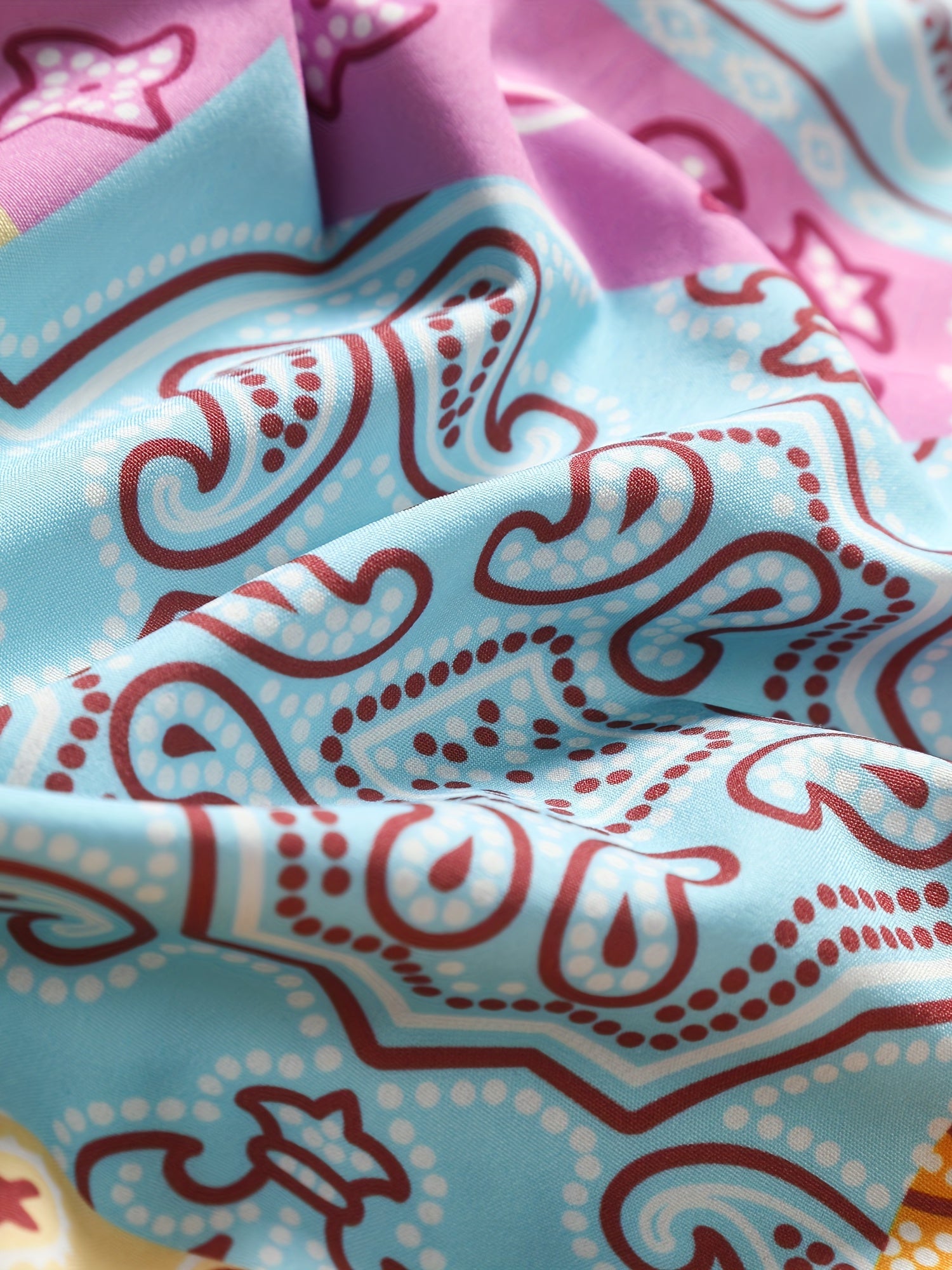 Mens Hawaiian Shirt Paisley Print for Summer Vacation