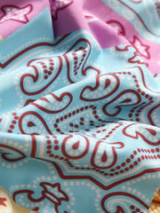 Mens Hawaiian Shirt Paisley Print for Summer Vacation