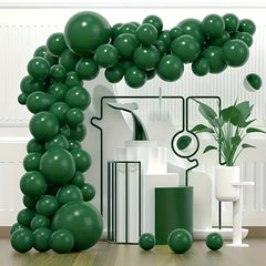 100pcs Dark Green 10 inch Latex Balloons Party Balloon Wreath Accessories