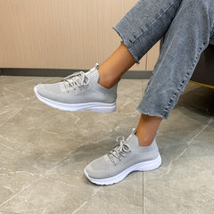 Women's Knitted Sports Shoes Lightweight Running Sneakers