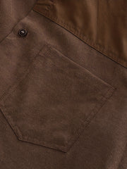 Men's Lapel Shirt with Chest Pocket