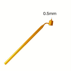 Golden Line Detailing Paintbrush Set 1 Piece Dowel Handle Aluminum Crafted