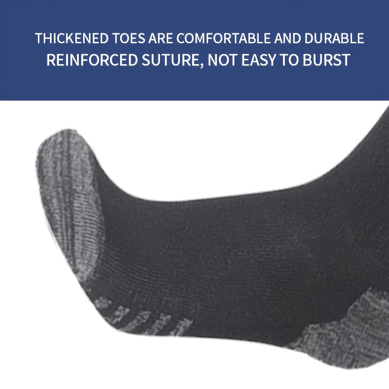 Men's Compression Over Calf Sport Socks - Breathable for Cycling