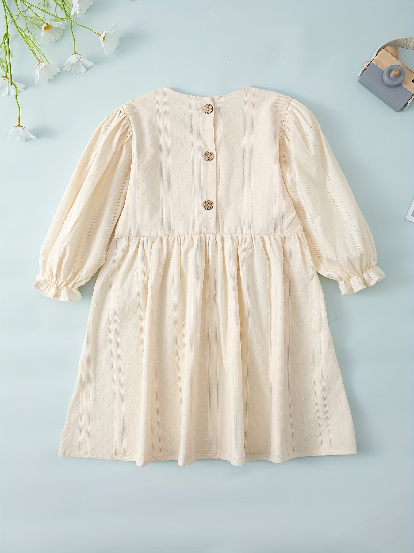 Cute Toddler Baby Girls Cotton Ruffle Dress