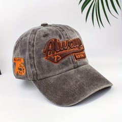 American Retro Hats Women Do Old Baseball Cap Washed Denim Cap