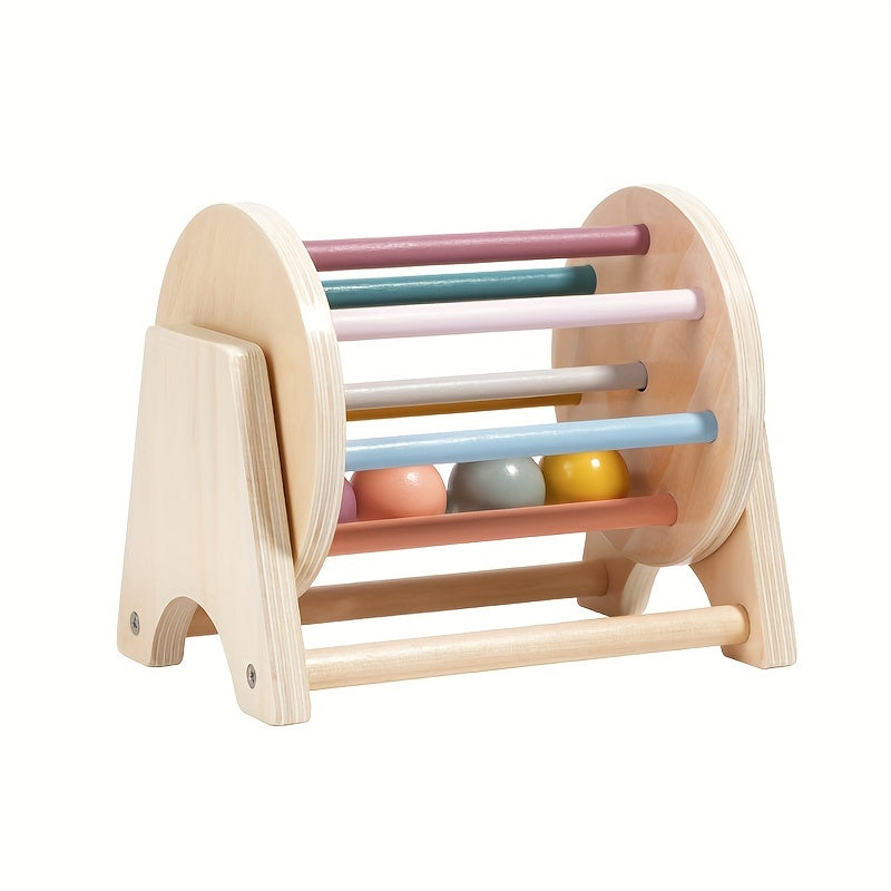 Wooden Rolling Drums Puzzle Spherical Music Toy