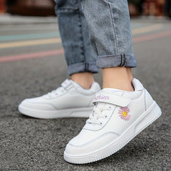 Girl's Flower Pattern Skate Shoes Non Slip Casual Sneakers