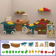 Dollhouse Mini Shop Accessories Set - Halloween Decoration Kit