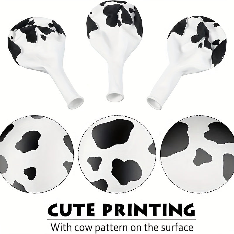 50 Cow Print Balloons 12 Inch for Cow Themed Party