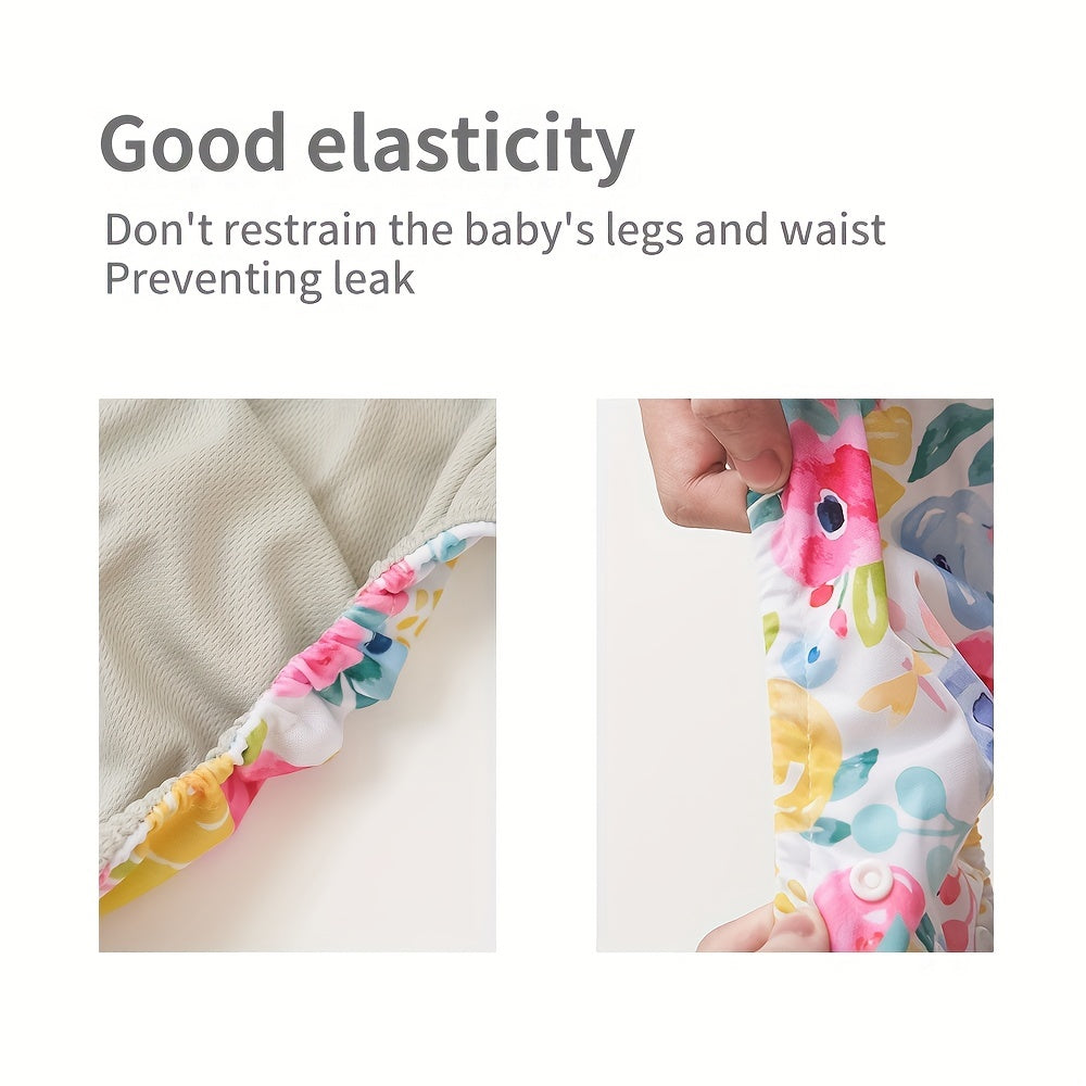 Elinfant 4pcs Reusable Waterproof Baby Cloth Diaper