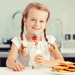 Eco Kids' Straws Fun Cartoon Designs Parties & Everyday Use