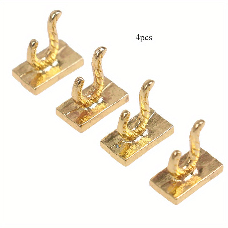 12 Dollhouse Mini DIY Hut Model Accessories BJD Props Alloy Hook Hangers