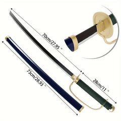 Wooden Samurai Katana Sword with Display Stand