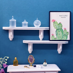 Set of 2 Mini Dollhouse Wall Display Racks - Charming Furniture for Collectors