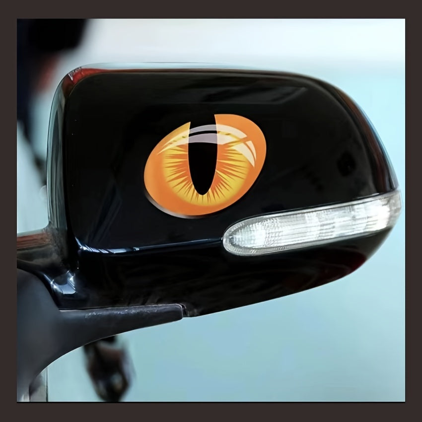 3D Reflective Cat Eye Car Sticker Motorcycle Notebook Door Window Sticker
