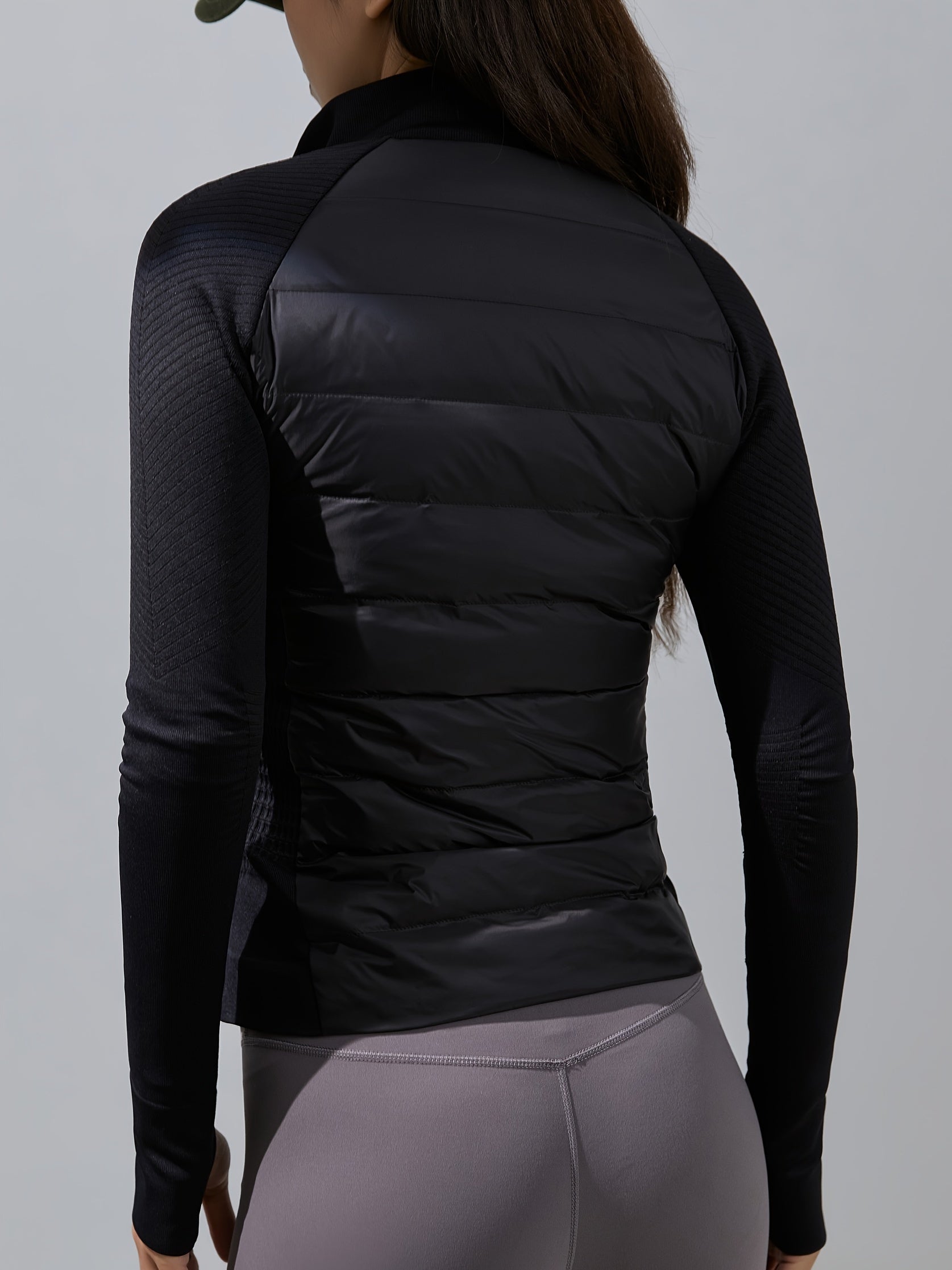 Women's Lightweight Slim Down Jacket with Thumb Hole