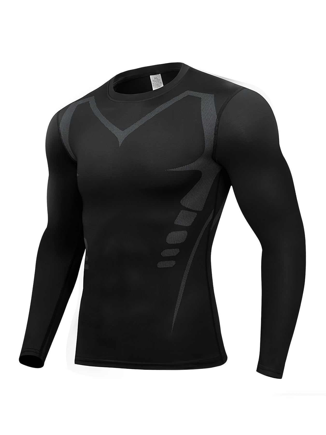 Men's Compression Long Sleeve Sports Shirt for Basketball Football Running