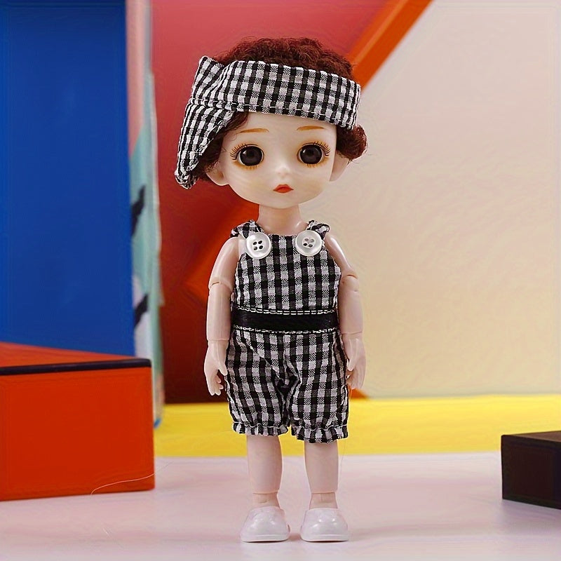 Lovely Couple Dolls Home Decoration Gift Movable Joint Pretend Dolls Set