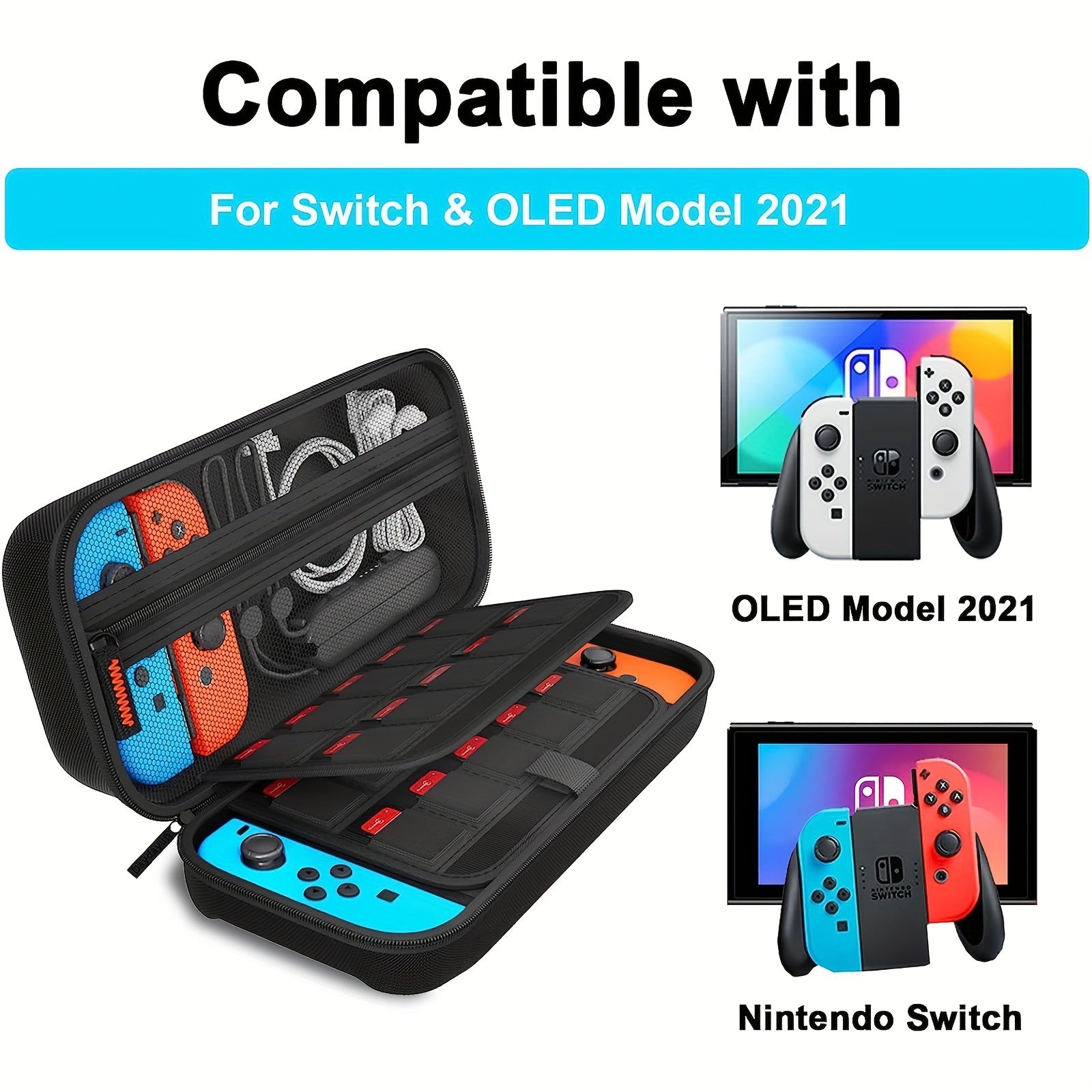 Portable Game Console Storage Bag with Handle
