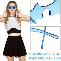 4pcs Pentagram Sunglasses Candy Glasses For Party