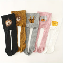 Kids Cartoon Pattern Leggings Breathable Pantyhose Tights