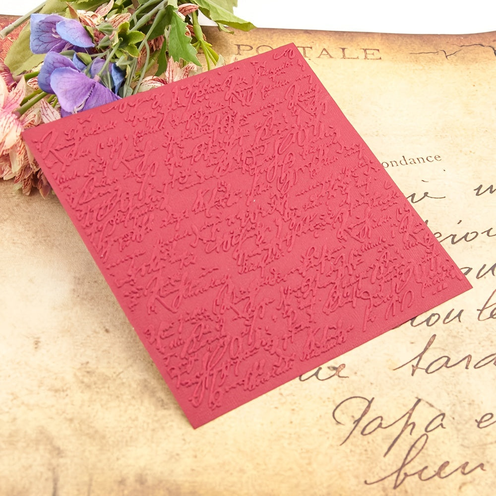 Embossing Folder Transparent Plastic Plate for Paper Card Decoration