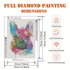DIY Dog Animal 5D Diamond Painting Set 30cmx40cm