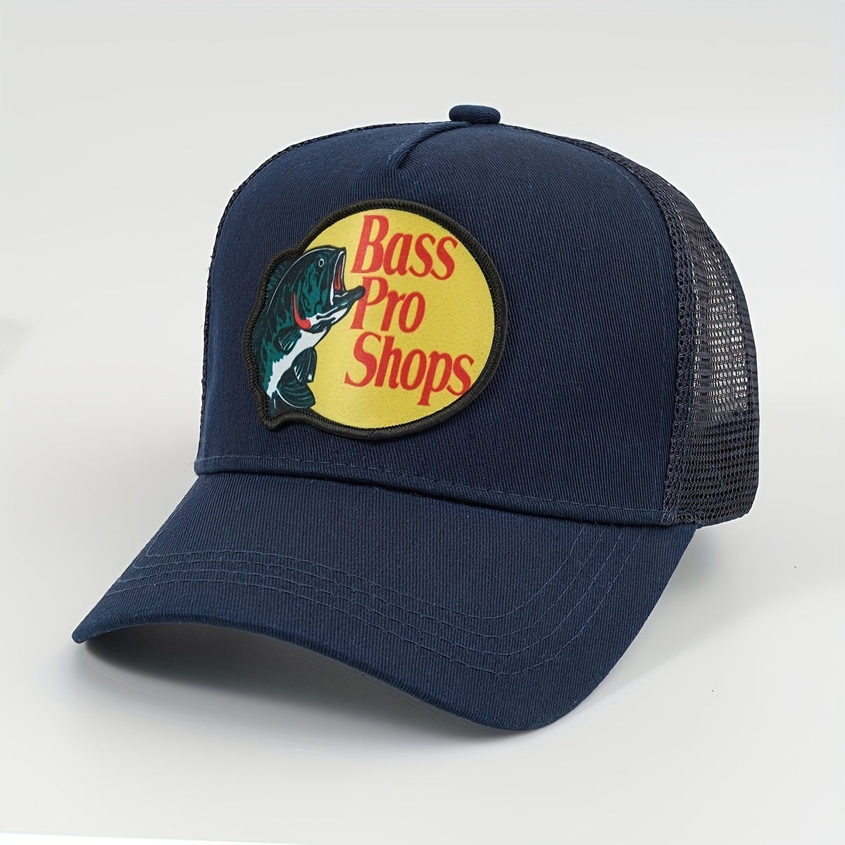 Fish Print Baseball Cap Mesh Trucker Hat