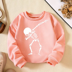 Girls' Dancing Skeleton Sweatshirt for Halloween Party