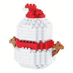 Christmas Building Blocks Toy Set Santa Fun Gift for Families