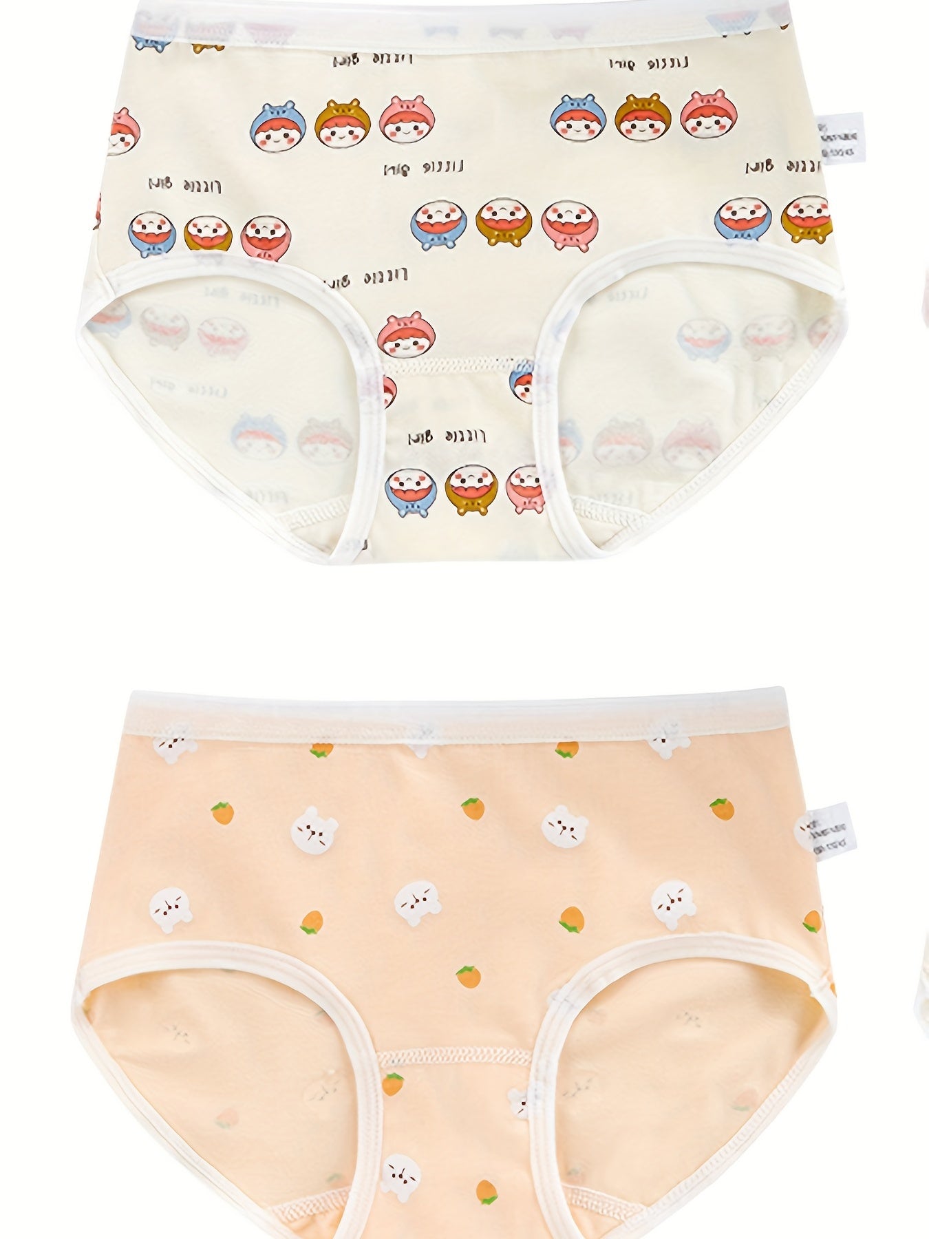 4pcs Cartoon Graphic Print Soft Briefs Underwear