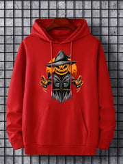 Men's Halloween Pumpkin Devil Hoodie Stylish & Stretchy