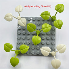 16pcs DIY Building Block Set Peach & Clover Shaped Farm & Garden Scene
