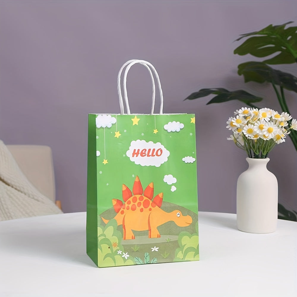 5PC Dinosaur Gift Bags Perfect For Birthday & Rewards